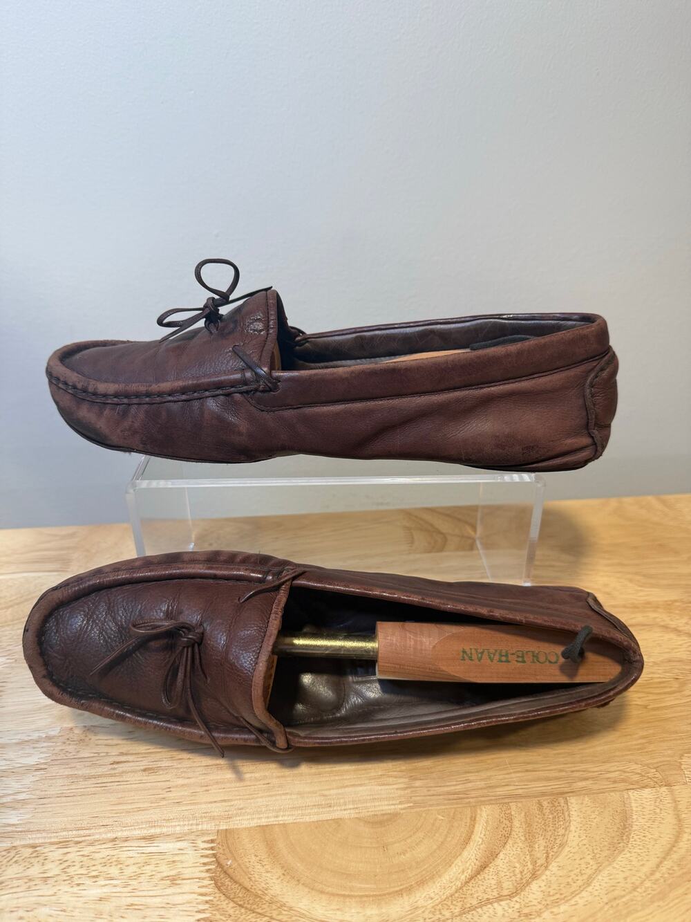 Cole Haan Brown Leather Driving Moccasin Size 9 M JL
